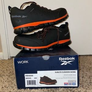 Reebok RB4050 Men’s Sublite Cushion Athletic Composite Work Shoes